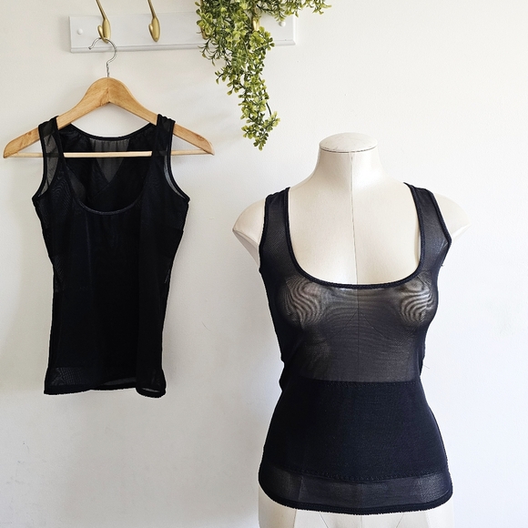 2 Pack Kymaro Tummy Control Body Shaper Black Slimming Tank Tops Compression - Picture 5 of 12